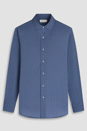 James Long Sleeve OoohCotton Shirt in NIght Blue