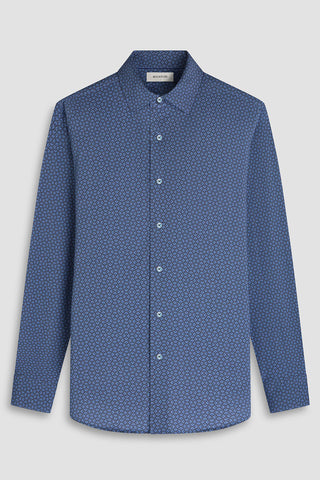 James Long Sleeve OoohCotton Shirt in NIght Blue