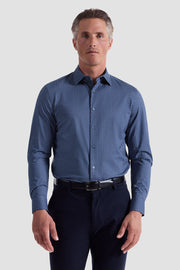 James Long Sleeve OoohCotton Shirt in NIght Blue