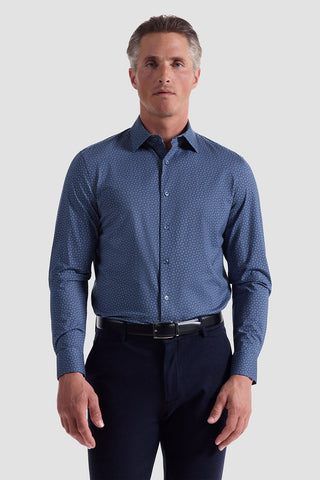 James Long Sleeve OoohCotton Shirt in NIght Blue