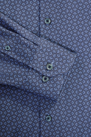 James Long Sleeve OoohCotton Shirt in NIght Blue
