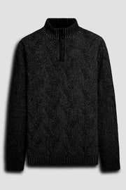 Bugatchi Long-Sleeve Quarter Zip Sweater