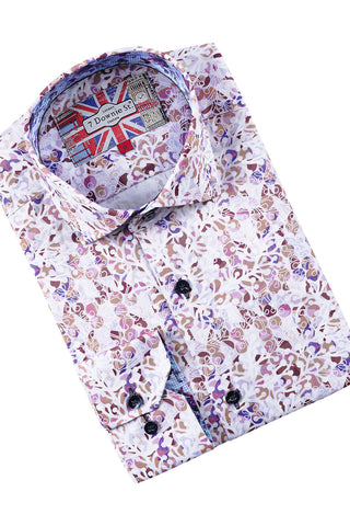 Long Sleeve Shirt in Abstract Print
