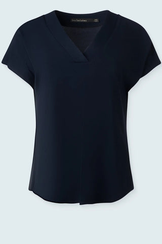 Matte-Jersey V-Neck Top in 4 Colours