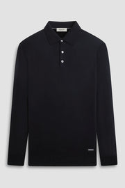 Three-Button Merino Polo Sweater in 2 Colours