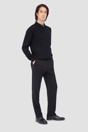 Three-Button Merino Polo Sweater in 2 Colours