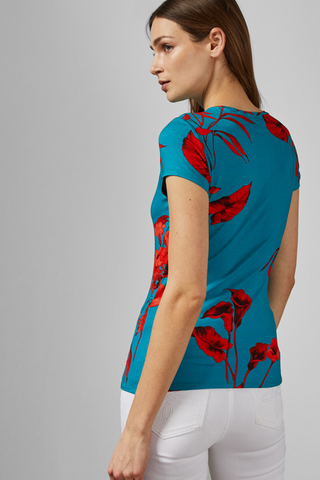 Dillia Fitted T-Shirt Pink or Turquoise