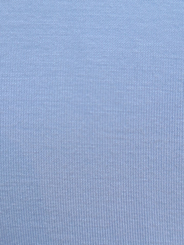 Faux-Wrap Knit Dress Light Blue