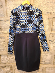 Long-Sleeved V Neck Dress