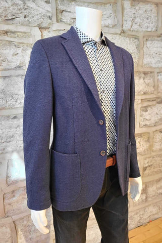 Neat Herringbone Sport Coat Blue