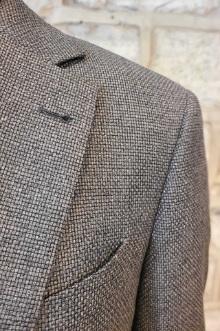 Micro-Check Sport Coat Grey