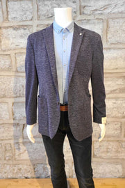 Lightweight-Tweed Summer Sport Coat Navy