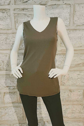 Sleeveless V-Neck Tank Two Colours