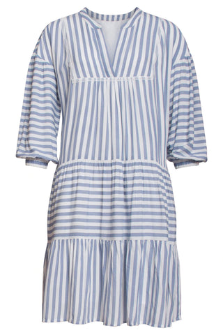 Summer Dress in Blue Stripe