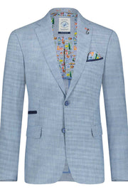 Summer Blazer in Small Blue Check