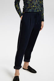 Sweat Pant with Piping in Navy