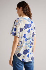 Kylea Short Sleeve Casual Shirt in Blue