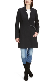 Thigh-Length Soft Jacket Black