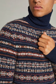 Fairisle Roll Knitted Pullover