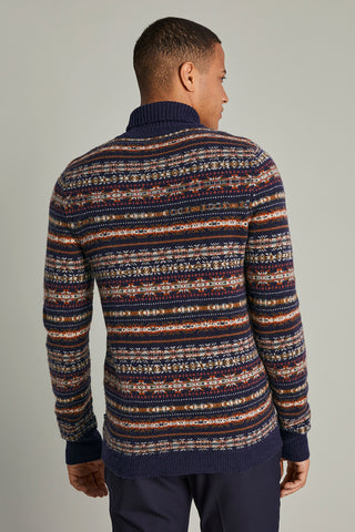 Fairisle Roll Knitted Pullover