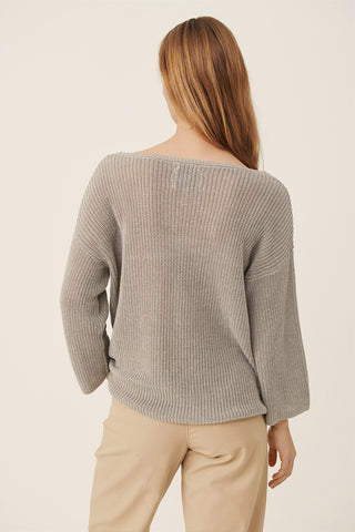 Cetrona Linen-Knit Sweater Four Colours