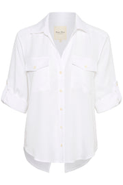 Corrie 3/4 Sleeve Collared Casual Shirt in 2 Colours