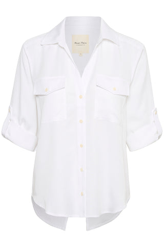 Corrie 3/4 Sleeve Collared Casual Shirt in 2 Colours