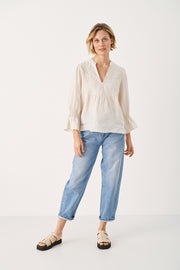 Nata Long Sleeve Linen Shirt in 2 Colours