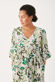 Nikolina Long Sleeve Tea Length Dress in 2 Colours