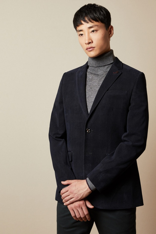 York Velvet Sport Coat Navy