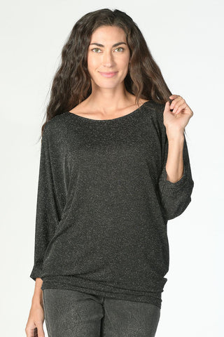 Apricot Metallic Shimmer Holiday Top