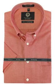 Viyella | Wrinkle-Free Short Sleeved Oxford Shirt in 2 Colours