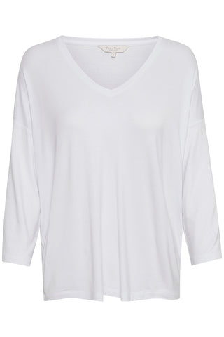 Hayde Three-Quarter-Sleeved T-Shirt Black or White