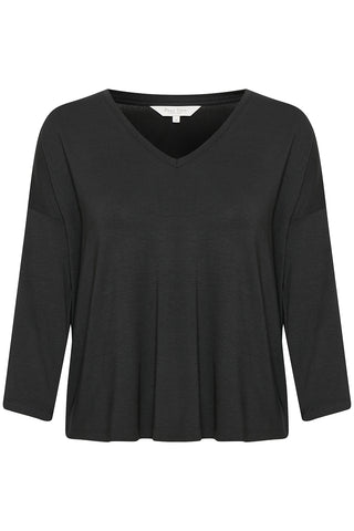 Hayde Three-Quarter-Sleeved T-Shirt Black or White