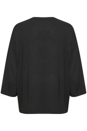 Hayde Three-Quarter-Sleeved T-Shirt Black or White