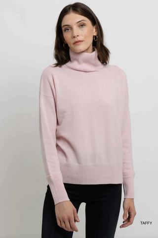 Autumn Cashmere Relaxed Mock Neck Sweater chrisjameskingston