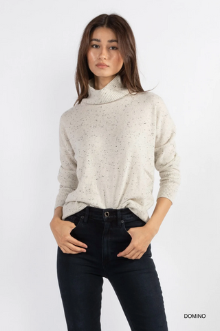 Autumn Cashmere Relaxed Mock Neck Sweater