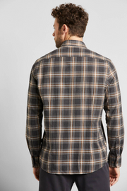 Brown Long Sleeve Plaid Flannel