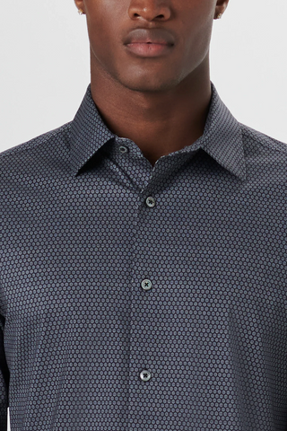 James Shirt in Beehive Pattern