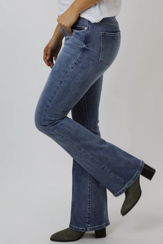 Jaxtyn High-Rise Boot-Cut Jeans