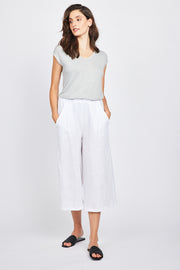 Linen Stretch Cap Sleeve Top in 3 Colors