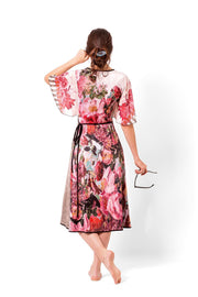 Floral-Print Wrap Dress