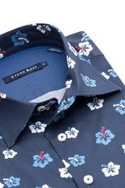 Novelty Print Short-Sleeved Woven Shirt