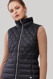 Hila sustainable slim-fit lightweight down vest in 3 Colors