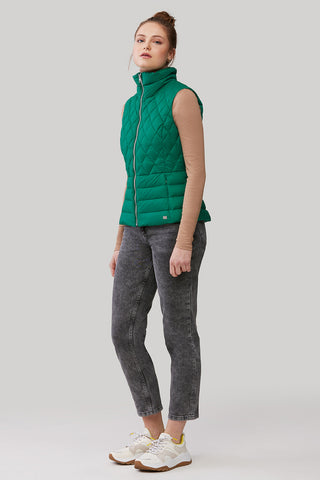 Hila sustainable slim-fit lightweight down vest in 3 Colors