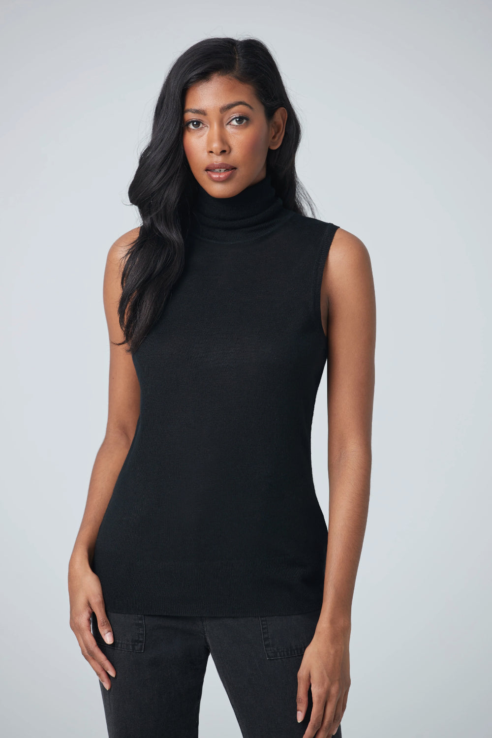 トップス BLACK BRICK Hybrid Merino Sleeveless Welcome To New York - Rib Tank - Black Snow | The Laundry Room