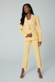 Peak Lapel Jacket with Stitched Collar Detail