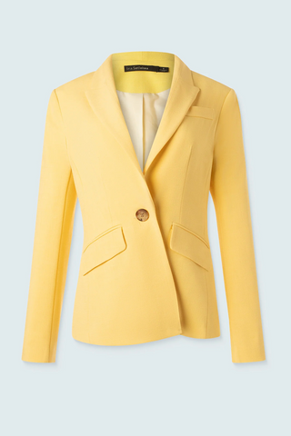 Peak Lapel Jacket with Stitched Collar Detail