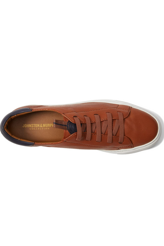 Anson Lace-to-Toe Slip-On Runner in Cognac