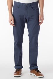 Lightweight, Stretch Hopsack Pant Navy and Stone